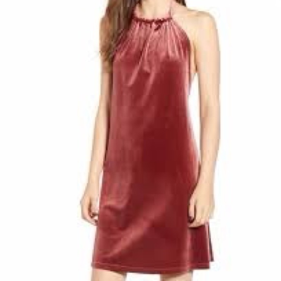 Rose Gold Halter Dress - Picture 2 of 6